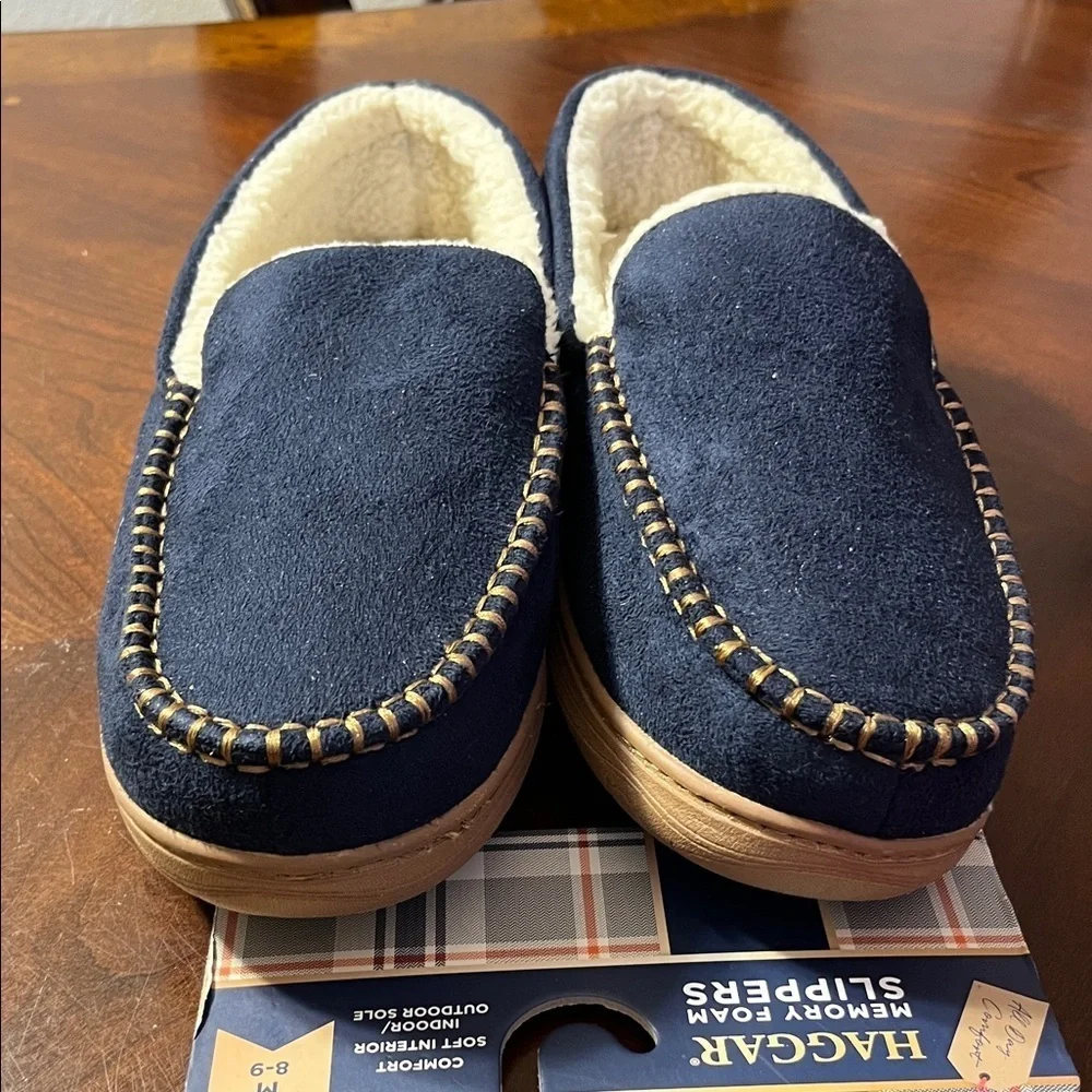 Haggar Men's Plaid Comfort Slippers